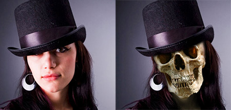 Scull Face Photoshop tutorial